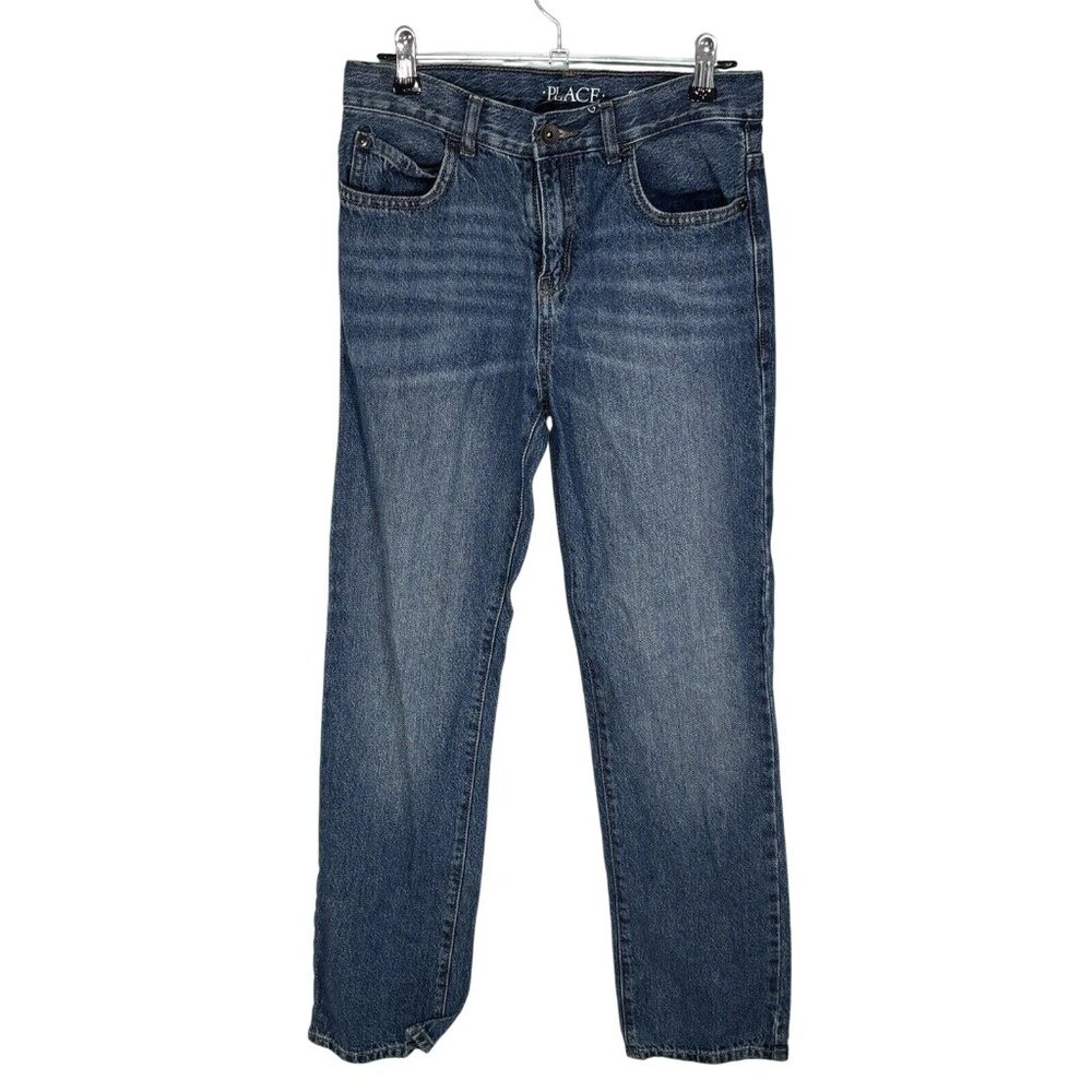Childrens Place Straight Leg Jeans 14 Blue Denim Cotton Boys